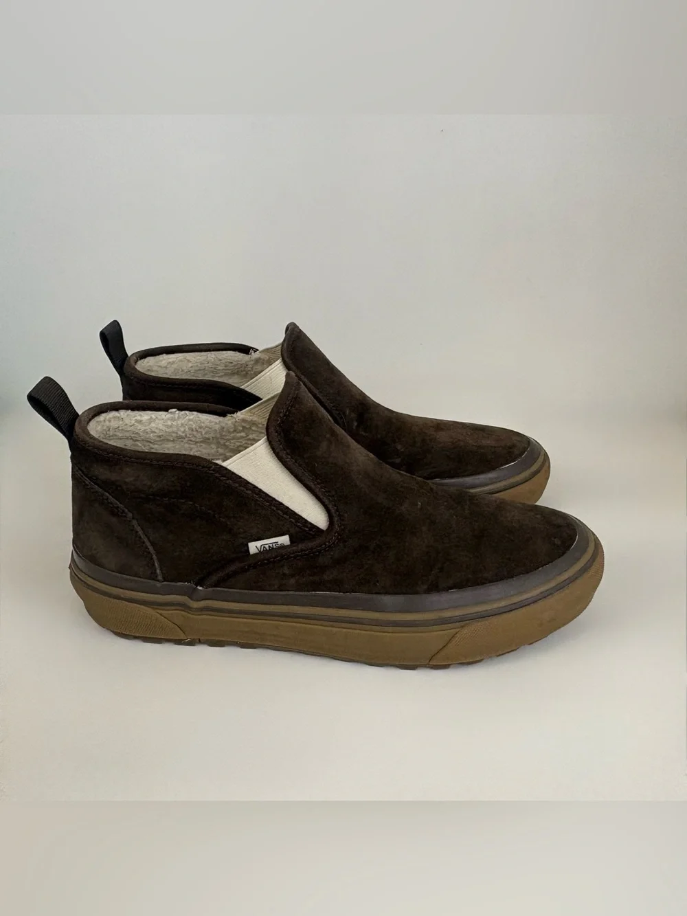 Vans Mid Top Slip on Leather SF MTE  Leather Unisex Mens 10.5 Women’s Size 12